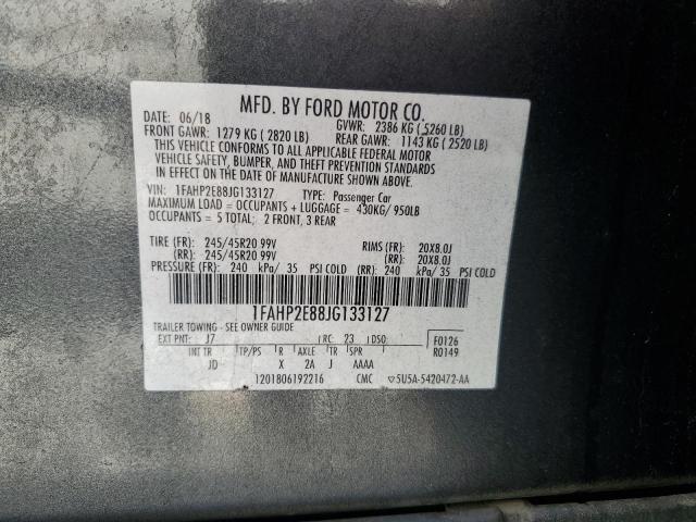 Photo 11 VIN: 1FAHP2E88JG133127 - FORD TAURUS 