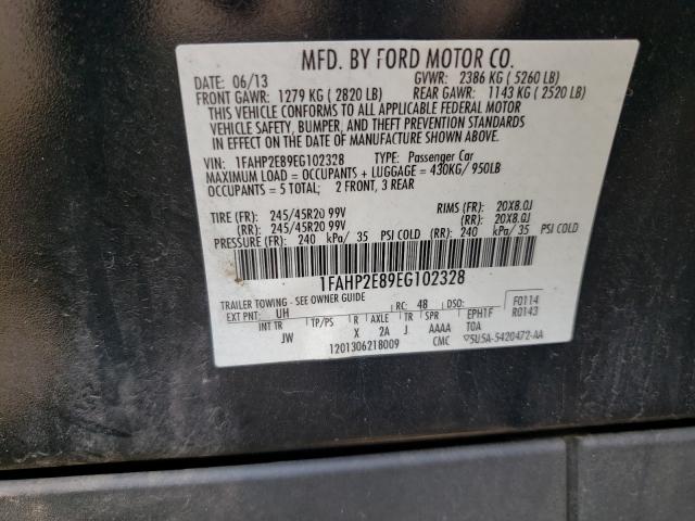 Photo 9 VIN: 1FAHP2E89EG102328 - FORD TAURUS 