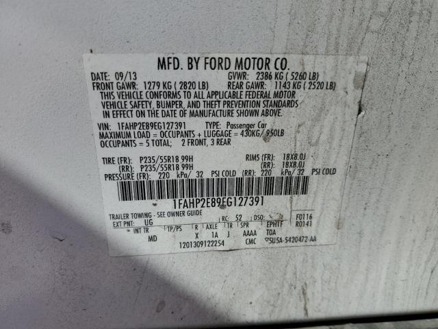 Photo 12 VIN: 1FAHP2E89EG127391 - FORD TAURUS 