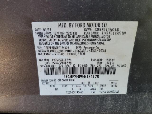 Photo 11 VIN: 1FAHP2E89EG174128 - FORD TAURUS 