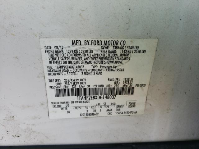 Photo 11 VIN: 1FAHP2E8XDG148037 - FORD TAURUS 