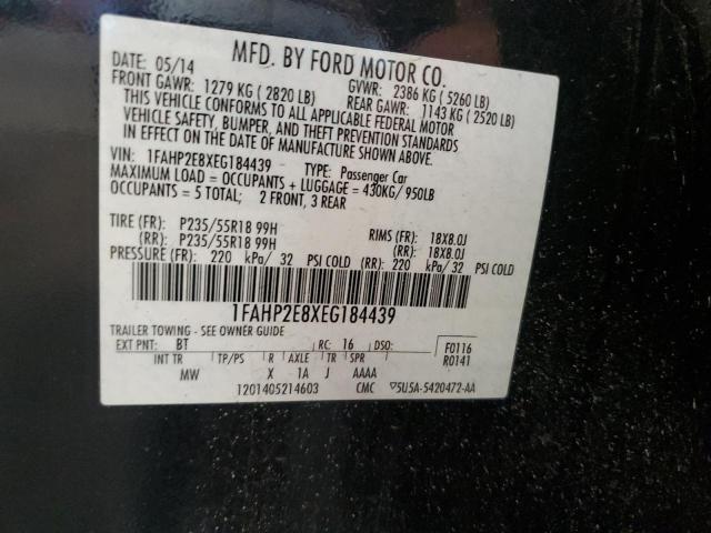 Photo 11 VIN: 1FAHP2E8XEG184439 - FORD TAURUS 