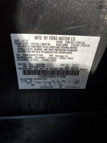 Photo 11 VIN: 1FAHP2E8XFG177900 - FORD TAURUS SEL 