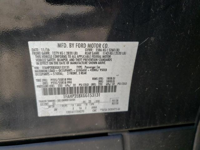 Photo 9 VIN: 1FAHP2E8XGG153131 - FORD TAURUS SEL 