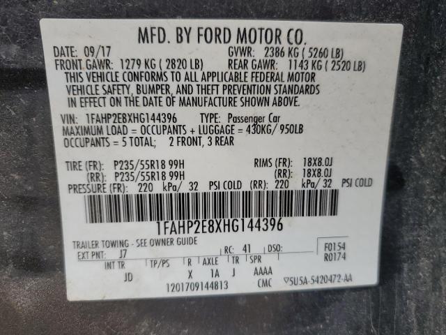 Photo 11 VIN: 1FAHP2E8XHG144396 - FORD TAURUS 