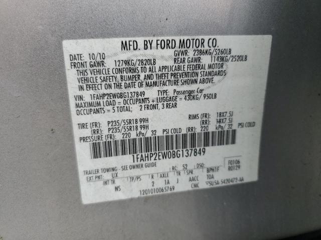 Photo 11 VIN: 1FAHP2EW0BG137849 - FORD TAURUS 