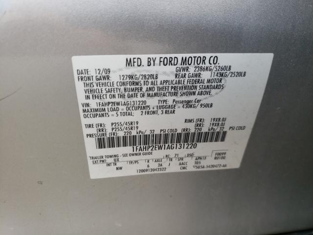 Photo 9 VIN: 1FAHP2EW1AG131220 - FORD TAURUS SEL 