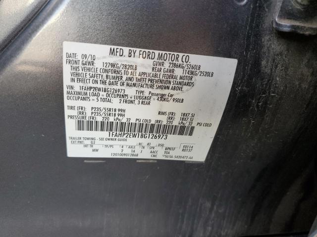 Photo 9 VIN: 1FAHP2EW1BG126973 - FORD TAURUS SEL 