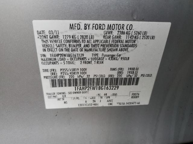 Photo 12 VIN: 1FAHP2EW1BG163229 - FORD TAURUS SEL 