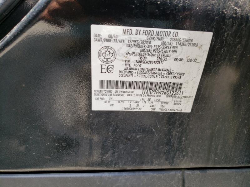 Photo 9 VIN: 1FAHP2EW2BG122611 - FORD TAURUS SEL 