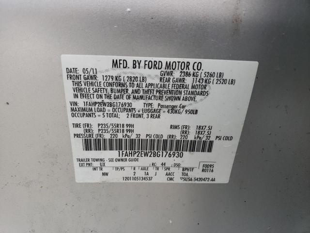 Photo 11 VIN: 1FAHP2EW2BG176930 - FORD TAURUS 