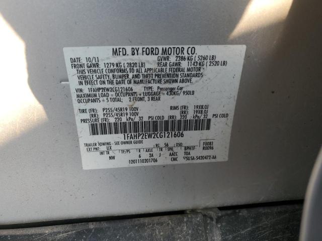 Photo 12 VIN: 1FAHP2EW2CG121606 - FORD TAURUS SEL 