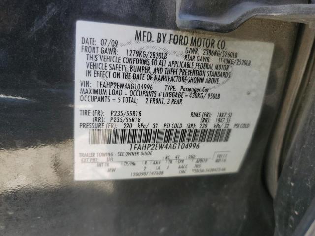 Photo 11 VIN: 1FAHP2EW4AG104996 - FORD TAURUS SEL 