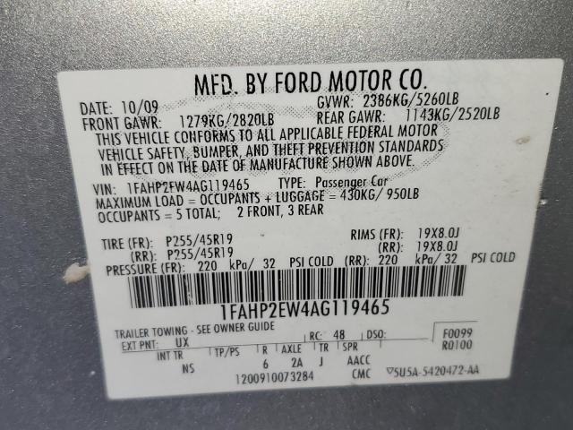 Photo 13 VIN: 1FAHP2EW4AG119465 - FORD TAURUS 