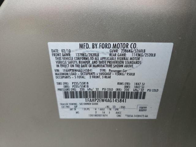 Photo 9 VIN: 1FAHP2EW4AG145841 - FORD TAURUS SEL 