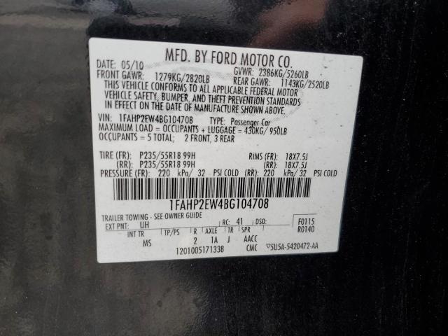 Photo 11 VIN: 1FAHP2EW4BG104708 - FORD TAURUS 