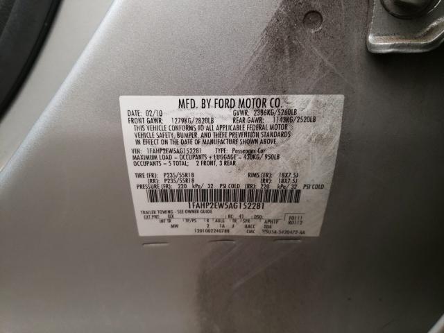 Photo 9 VIN: 1FAHP2EW5AG152281 - FORD TAURUS SEL 