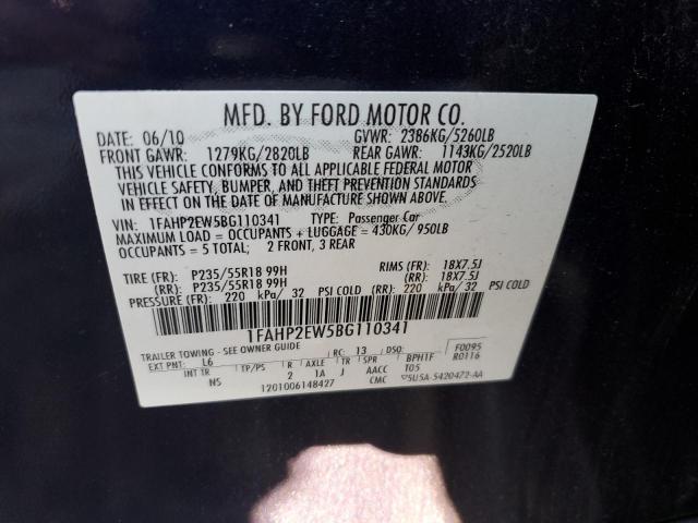 Photo 11 VIN: 1FAHP2EW5BG110341 - FORD TAURUS 