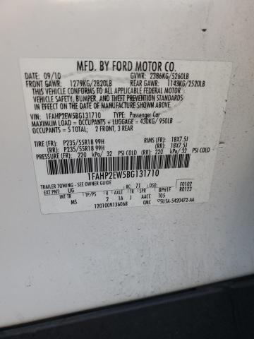 Photo 11 VIN: 1FAHP2EW5BG131710 - FORD TAURUS SEL 