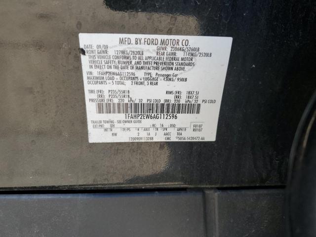 Photo 11 VIN: 1FAHP2EW6AG112596 - FORD TAURUS SEL 