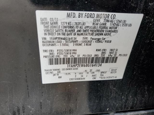 Photo 11 VIN: 1FAHP2EW6BG164134 - FORD TAURUS SEL 