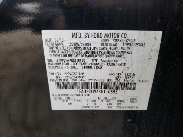 Photo 9 VIN: 1FAHP2EW7BG110695 - FORD TAURUS SEL 