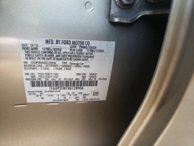 Photo 9 VIN: 1FAHP2EW7BG128906 - FORD TAURUS SEL 