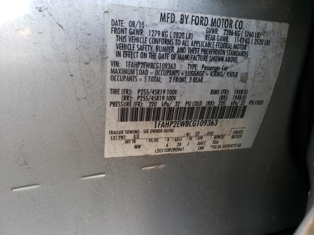 Photo 9 VIN: 1FAHP2EW8CG109363 - FORD TAURUS SEL 