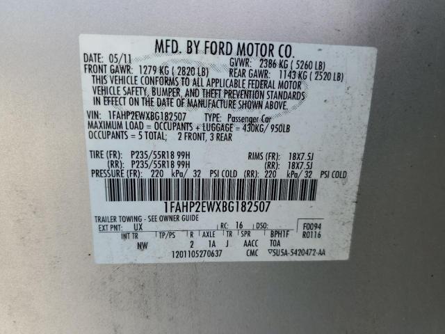 Photo 11 VIN: 1FAHP2EWXBG182507 - FORD TAURUS 