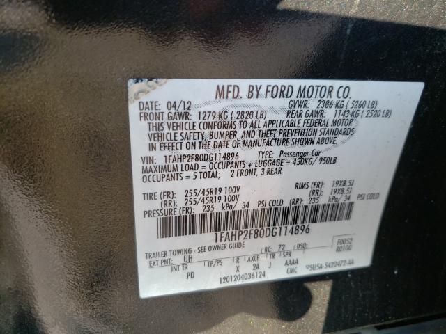 Photo 9 VIN: 1FAHP2F80DG114896 - FORD TAURUS LIM 