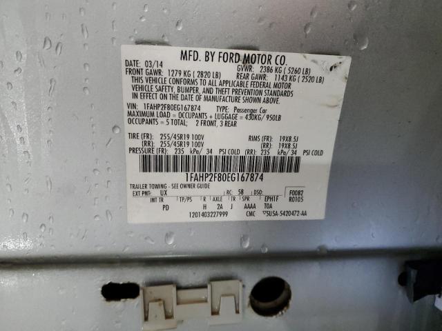 Photo 11 VIN: 1FAHP2F80EG167874 - FORD TAURUS LIM 