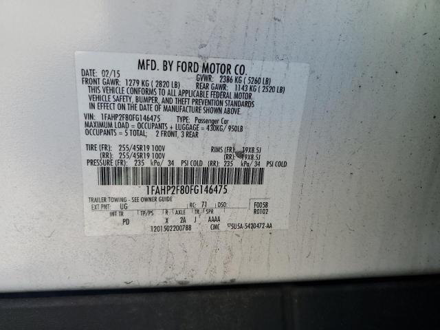 Photo 11 VIN: 1FAHP2F80FG146475 - FORD TAURUS LIM 