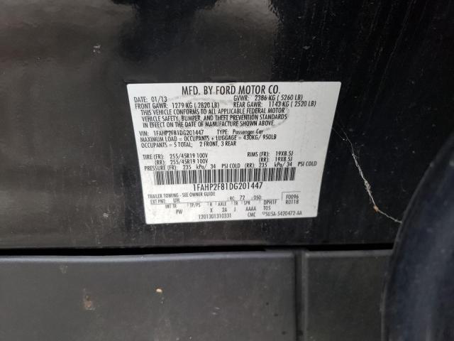 Photo 9 VIN: 1FAHP2F81DG201447 - FORD TAURUS LIM 