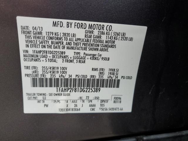 Photo 11 VIN: 1FAHP2F81DG225389 - FORD TAURUS LIM 