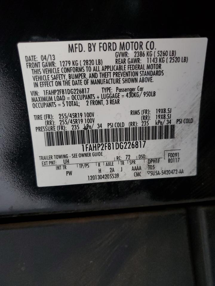 Photo 11 VIN: 1FAHP2F81DG226817 - FORD TAURUS 