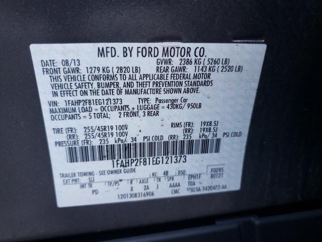 Photo 11 VIN: 1FAHP2F81EG121373 - FORD TAURUS LIM 