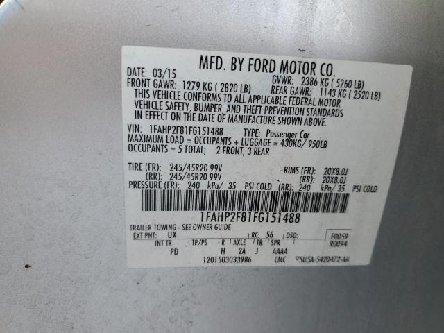 Photo 11 VIN: 1FAHP2F81FG151488 - FORD TAURUS 