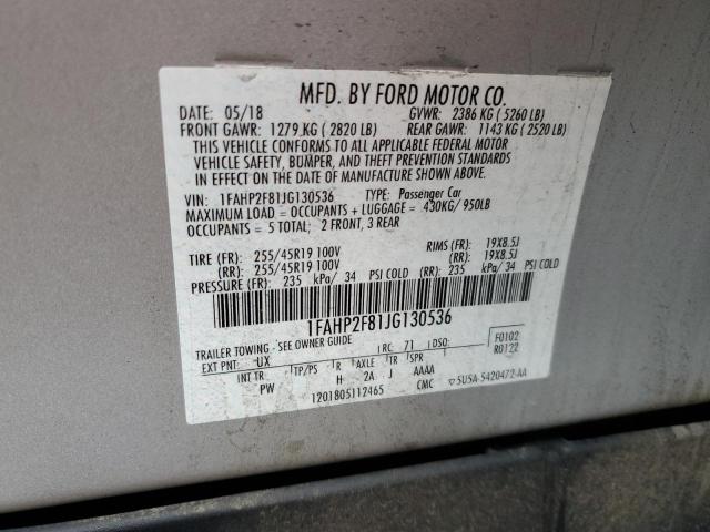 Photo 11 VIN: 1FAHP2F81JG130536 - FORD TAURUS 