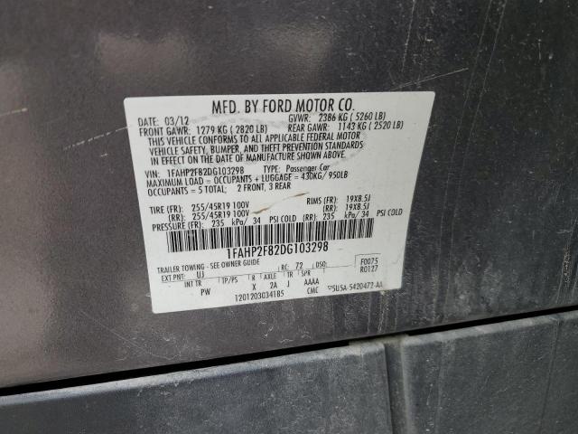 Photo 11 VIN: 1FAHP2F82DG103298 - FORD TAURUS 