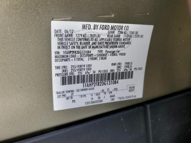 Photo 9 VIN: 1FAHP2F82DG131084 - FORD TAURUS LIM 