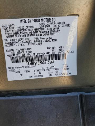 Photo 12 VIN: 1FAHP2F82DG215664 - FORD TAURUS LIM 