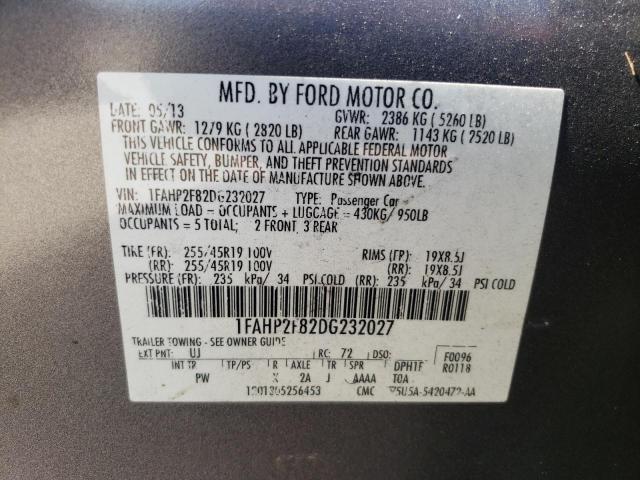 Photo 11 VIN: 1FAHP2F82DG232027 - FORD TAURUS LIM 