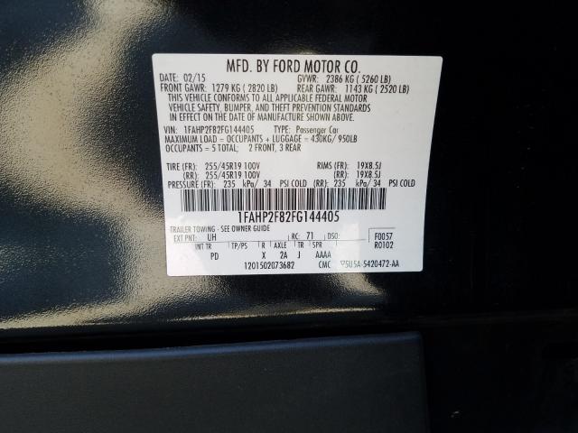 Photo 9 VIN: 1FAHP2F82FG144405 - FORD TAURUS LIM 