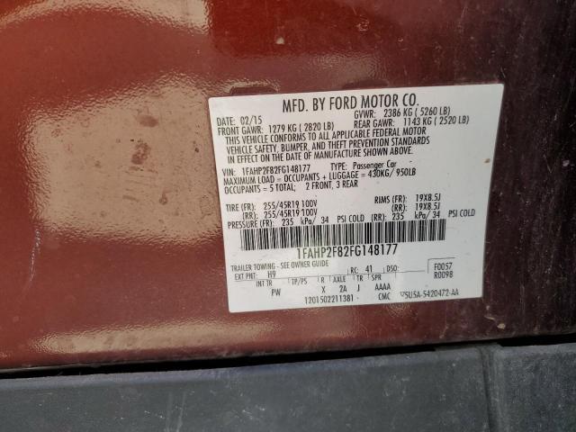 Photo 9 VIN: 1FAHP2F82FG148177 - FORD TAURUS 