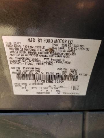 Photo 11 VIN: 1FAHP2F82HG119359 - FORD TAURUS 