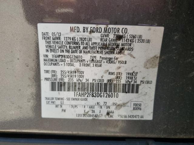 Photo 12 VIN: 1FAHP2F83DG126010 - FORD TAURUS LIM 