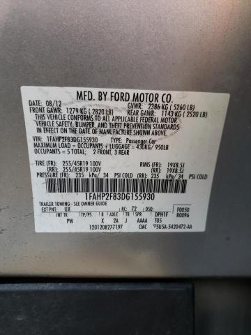 Photo 11 VIN: 1FAHP2F83DG155930 - FORD TAURUS LIM 