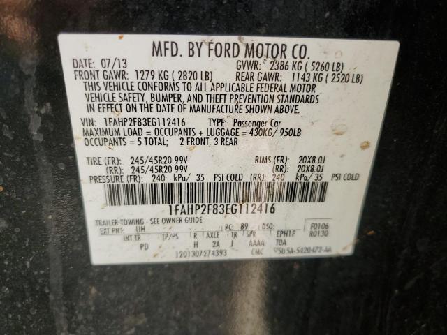 Photo 11 VIN: 1FAHP2F83EG112416 - FORD TAURUS LIM 