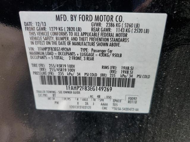 Photo 11 VIN: 1FAHP2F83EG149269 - FORD TAURUS LIM 