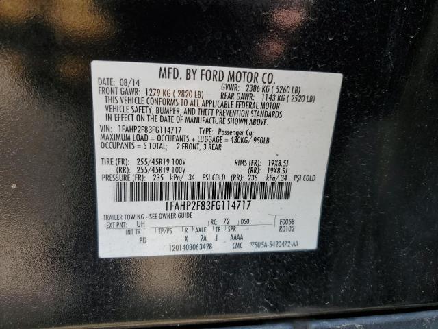 Photo 11 VIN: 1FAHP2F83FG114717 - FORD TAURUS LIM 